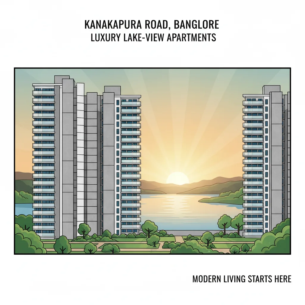 Apartments with lake views on Kanakapura Road